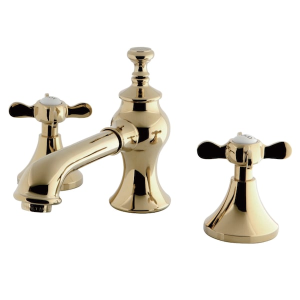 KC7062BEX 8" Widespread Bathroom Faucet, Polished Brass